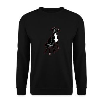 American Bully - Unisex Sweatshirt - black - Front - Alina (178cm) & Michal (187cm)