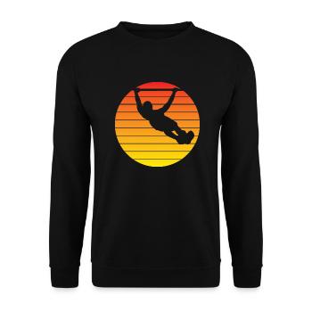 Fitness Athletes Bodybuilder Muscle Strength Training - Unisex Sweatshirt - black - Front - Alina (178cm) & Michal (187cm)