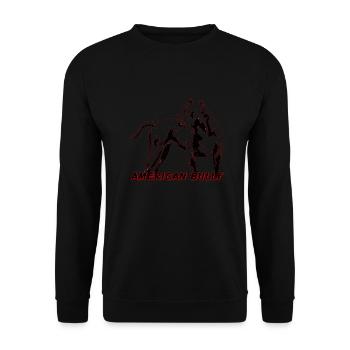 American Bully Pocket - Unisex Pullover - Schwarz - Vorne - Alina (178cm) & Michal (187cm)