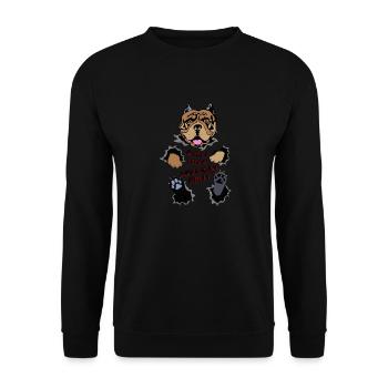 Bully02 - Unisex Sweatshirt - black - Front - Alina (178cm) & Michal (187cm)