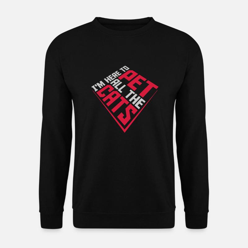 Pet All The Cats - Unisex Sweatshirt - black