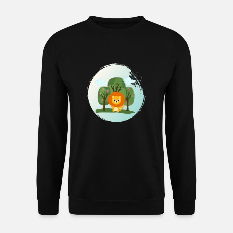 Löwen in der Wildnis - Unisex Pullover - Schwarz