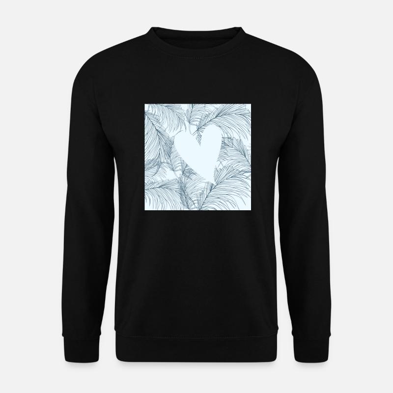Herzblätter - Unisex Pullover - Schwarz