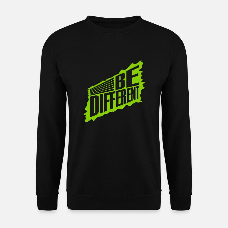 Be different Logo Design - Unisex Sweatshirt - black