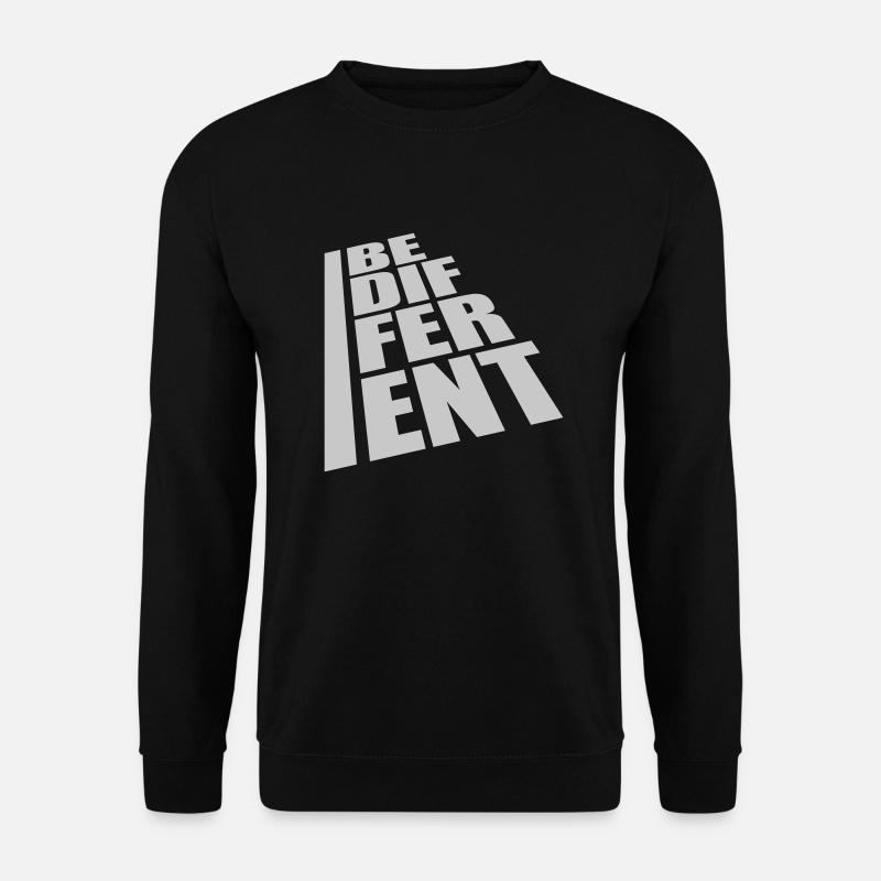 Be different Logo Design - Unisex Sweatshirt - black