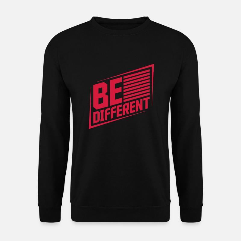 Be different Logo Design - Unisex Sweatshirt - black