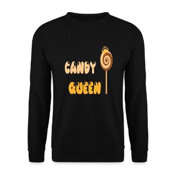 Candy Reine - Sweat-shirt Unisexe - noir - Devant - Alina (178cm) & Michal (187cm)