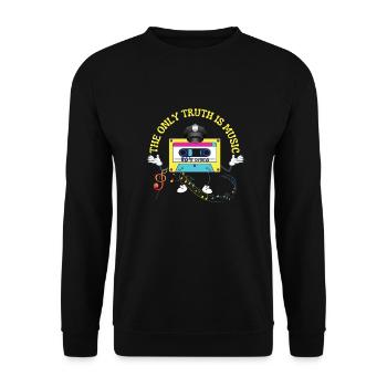 La musique est l’intention de la vérité - Sweat-shirt Unisexe - noir - Devant - Alina (178cm) & Michal (187cm)
