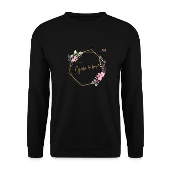 Design by Gerbe de bébé - Unisex Pullover - Schwarz - Vorne - Alina (178cm) & Michal (187cm)