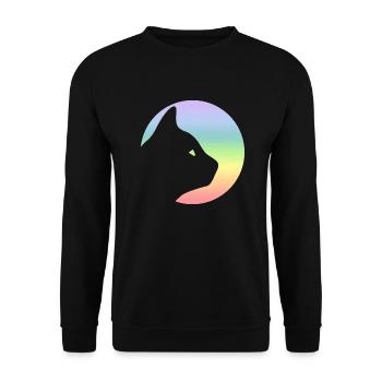 Chat - Sweat-shirt Unisexe - noir - Devant - Alina (178cm) & Michal (187cm)
