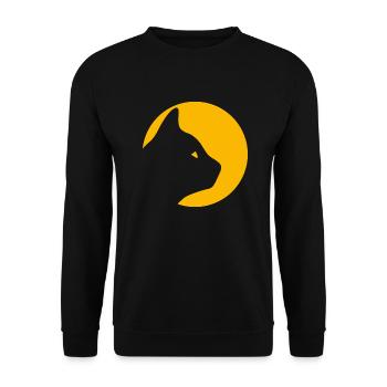 Chat - Sweat-shirt Unisexe - noir - Devant - Alina (178cm) & Michal (187cm)