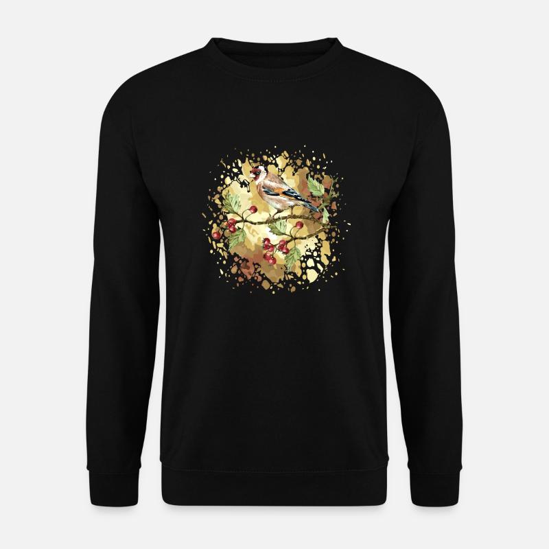 Bunter Vogel - Unisex Pullover - Schwarz