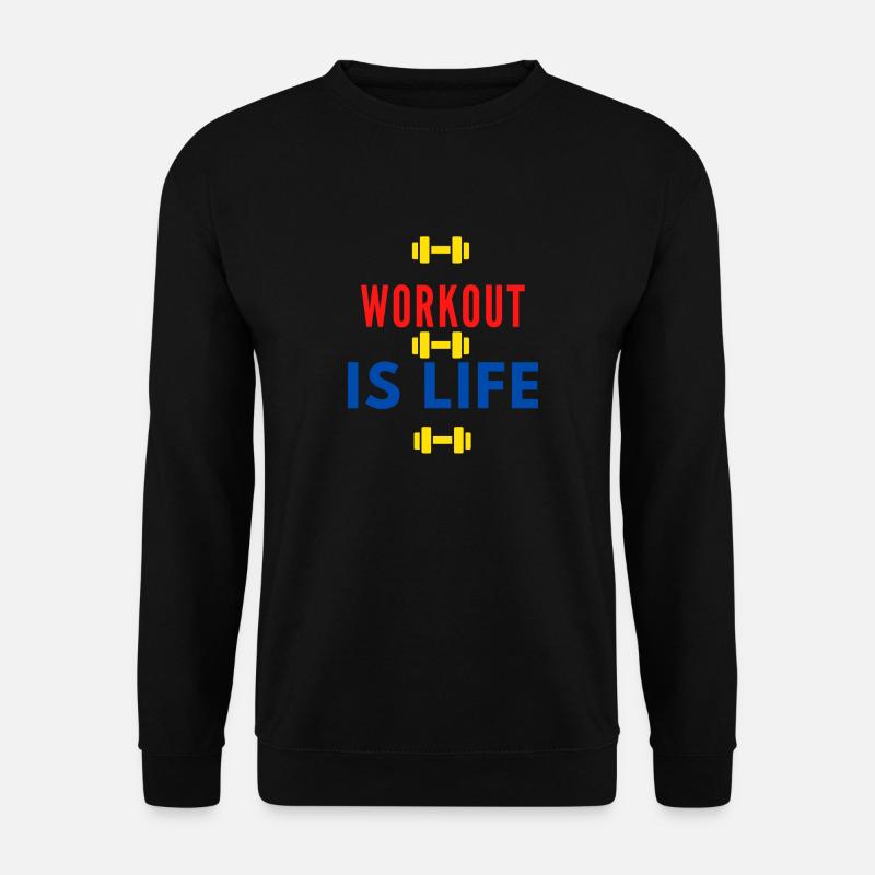 Workout - Unisex Pullover - Schwarz