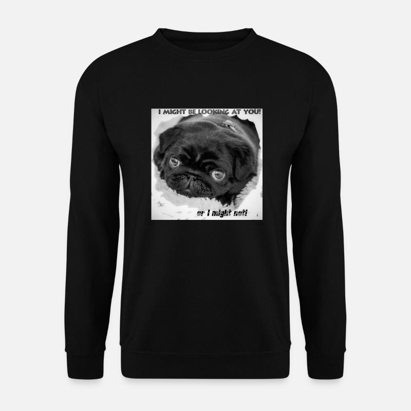 Mopsaugen! - Unisex Pullover - Schwarz