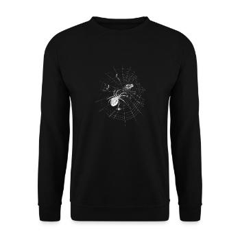 Spider Teutonic Knight - Unisex Sweatshirt - black - Front - Alina (178cm) & Michal (187cm)