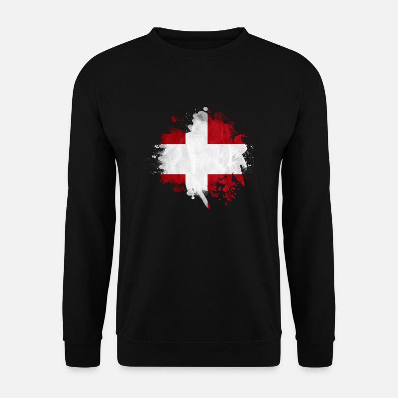 Danemark copenhague drapeau danois scandinavie - Sweat-shirt Unisexe - noir
