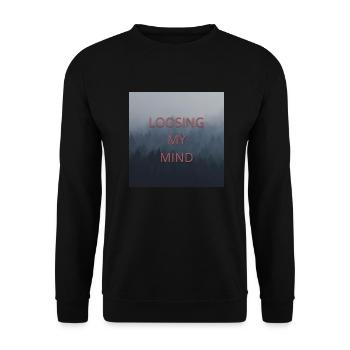 Loosing My Mind - Unisex Pullover - Schwarz - Vorne - Alina (178cm) & Michal (187cm)