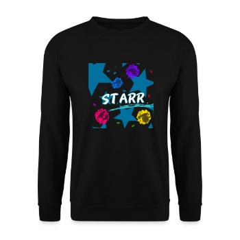 Starr's und Farben - Unisex Pullover - Schwarz - Vorne - Alina (178cm) & Michal (187cm)