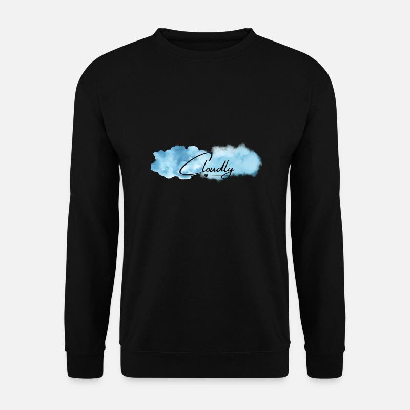 Cloudly - Wolkig - Unisex Pullover - Schwarz