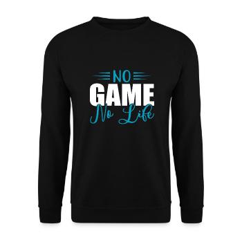 No Game No LIfe - Unisex Pullover - Schwarz - Vorne - Alina (178cm) & Michal (187cm)