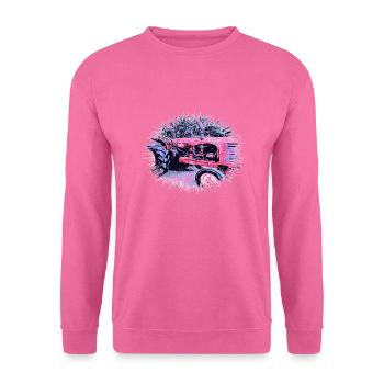 Tracteur - Sweat-shirt Unisexe - rose - Devant