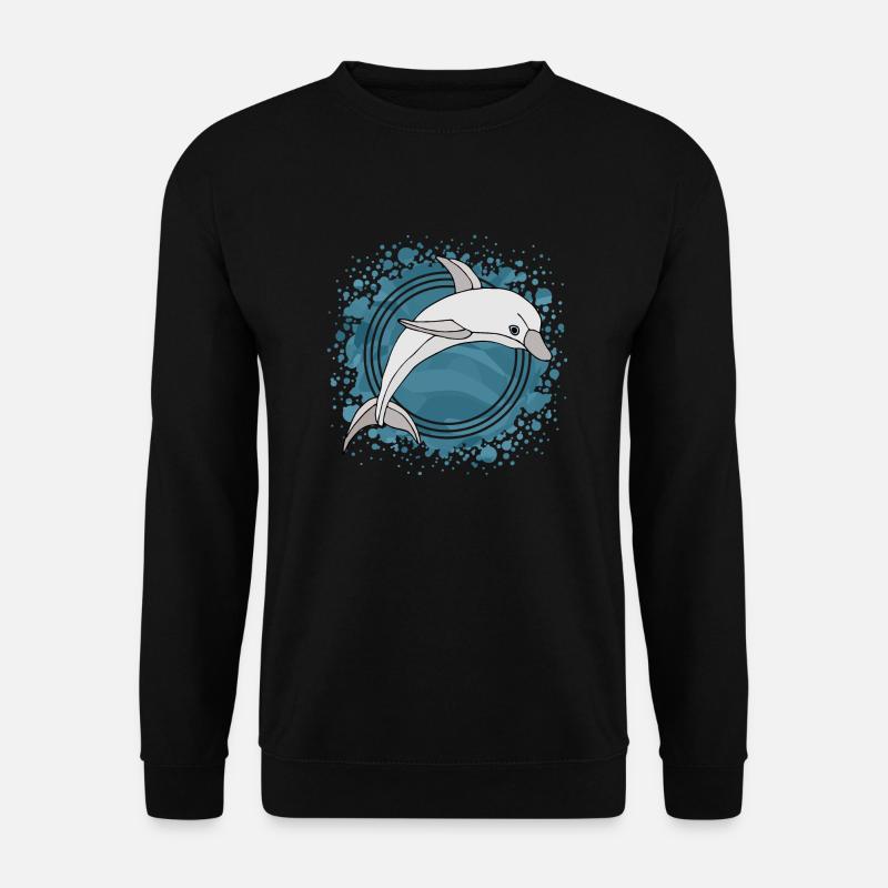 Delfin - Unisex Pullover - Schwarz