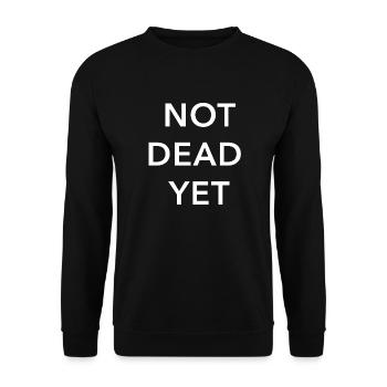 pas encore mort - Sweat-shirt Unisexe - noir - Devant - Alina (178cm) & Michal (187cm)