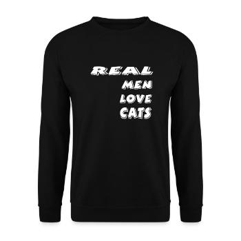 Félin - Sweat-shirt Unisexe - noir - Devant - Alina (178cm) & Michal (187cm)