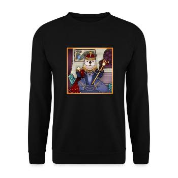 Tazz Talks | Impératrice Tanu - Sweat-shirt Unisexe - noir - Devant - Alina (178cm) & Michal (187cm)