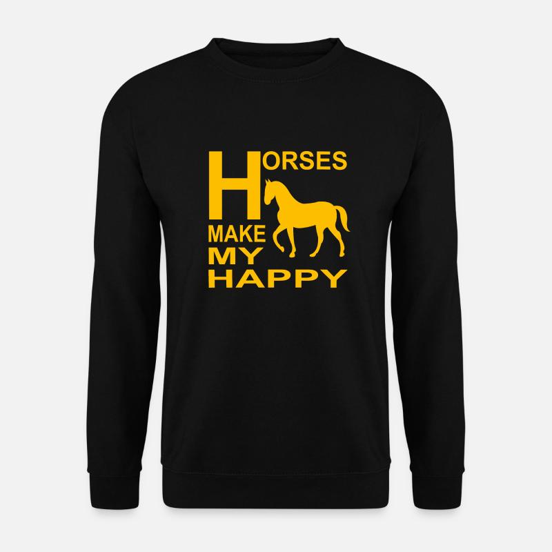 Pferd - Unisex Pullover - Schwarz