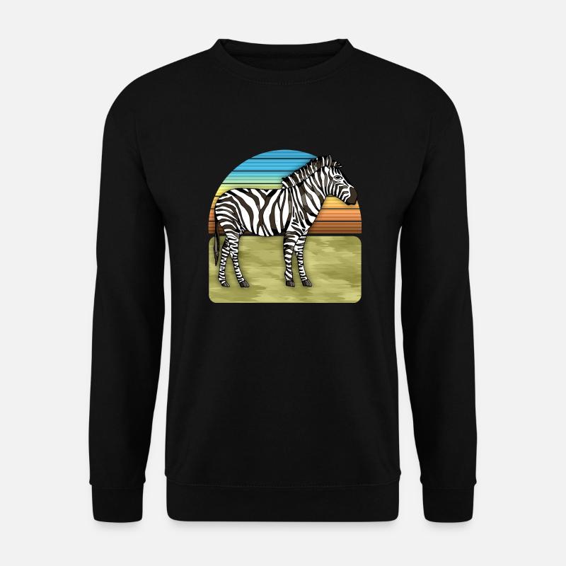 Zebra - Unisex Sweatshirt - black