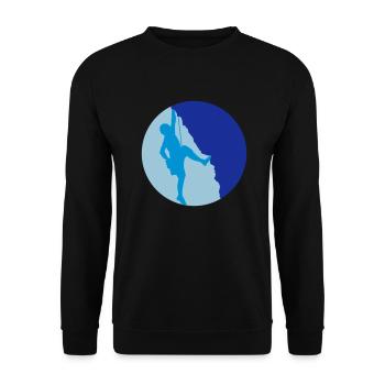 Escalader le sommet Escalade Silhouette - Sweat-shirt Unisexe - noir - Devant - Alina (178cm) & Michal (187cm)