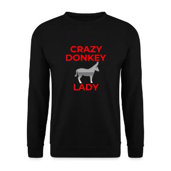 Âne - Sweat-shirt Unisexe - noir - Devant - Alina (178cm) & Michal (187cm)
