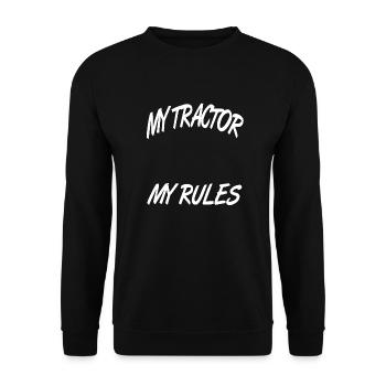 Tractor - Unisex Sweatshirt - black - Front - Alina (178cm) & Michal (187cm)