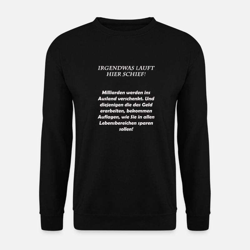 Schief - Unisex Pullover - Schwarz