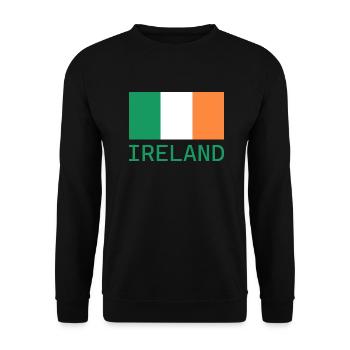 ireland - Unisex Sweatshirt - black - Front - Alina (178cm) & Michal (187cm)