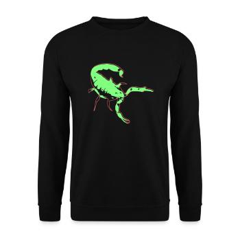 Scorpio Scorpio Poisonous Vector Arachnid Animal - Unisex Sweatshirt - black - Front - Alina (178cm) & Michal (187cm)