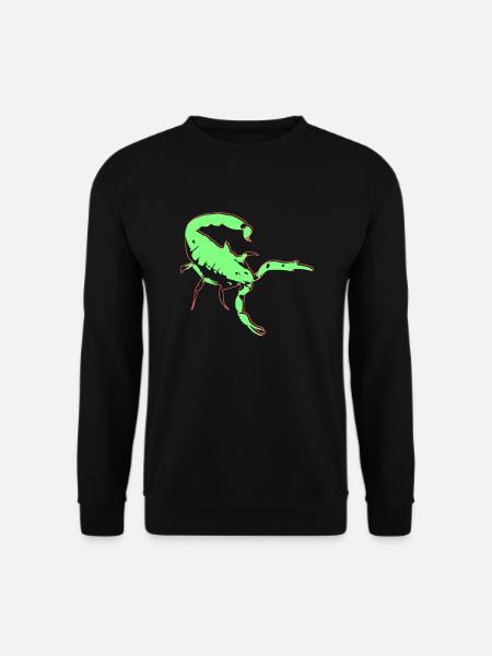 Skorpion Skorpion giftig Vector Spinnentier Tier - Unisex Pullover - Schwarz