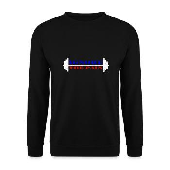 Ignore the pain - Unisex Sweatshirt - black - Front - Alina (178cm) & Michal (187cm)