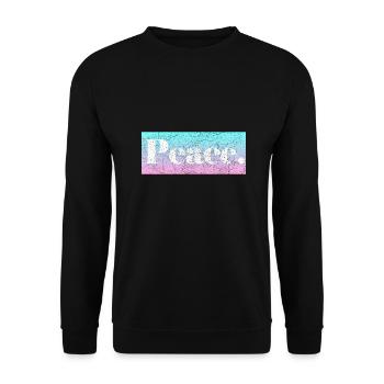 Peace - Unisex Pullover - Schwarz - Vorne - Alina (178cm) & Michal (187cm)