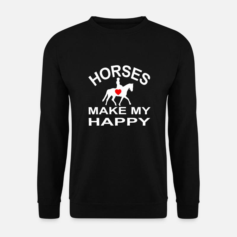 Pferd - Unisex Pullover - Schwarz