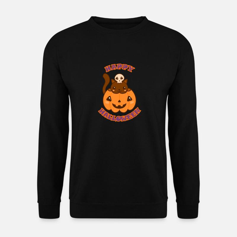 Cute Halloween Pumpkin - Unisex Pullover - Schwarz