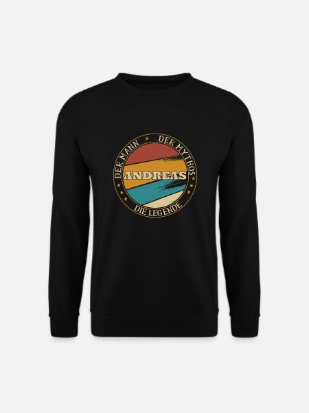 ANDREAS DER MAN THE MYTH THE LEGEND - Unisex Sweatshirt - black