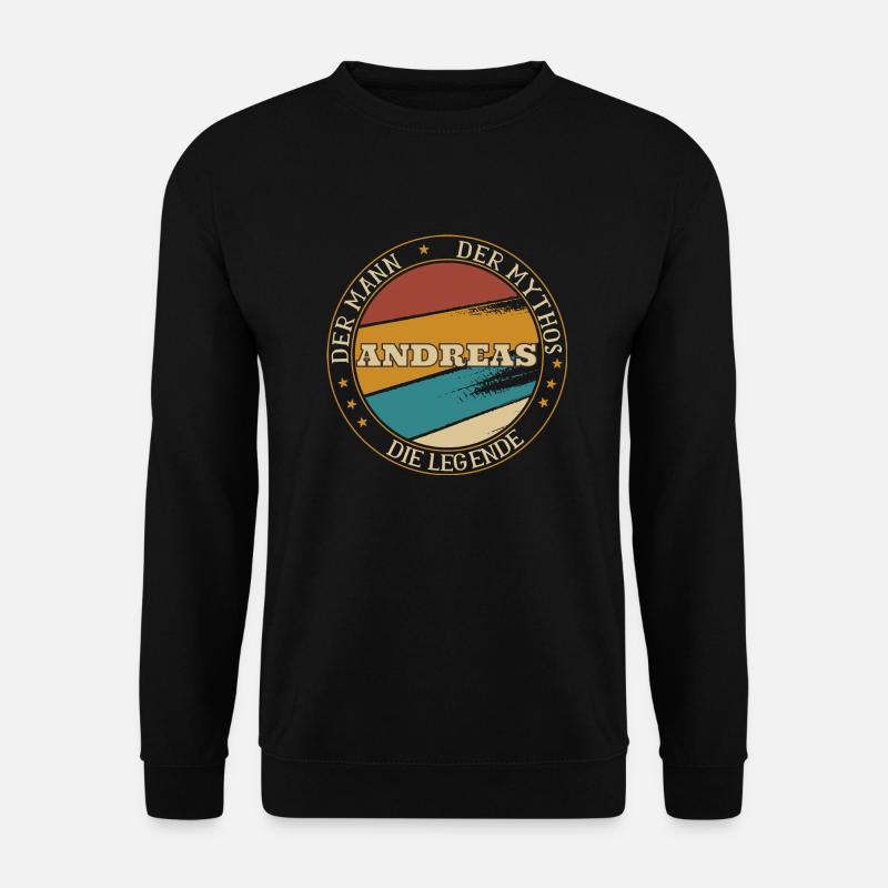 ANDREAS DER MAN THE MYTH THE LEGEND - Unisex Sweatshirt - black