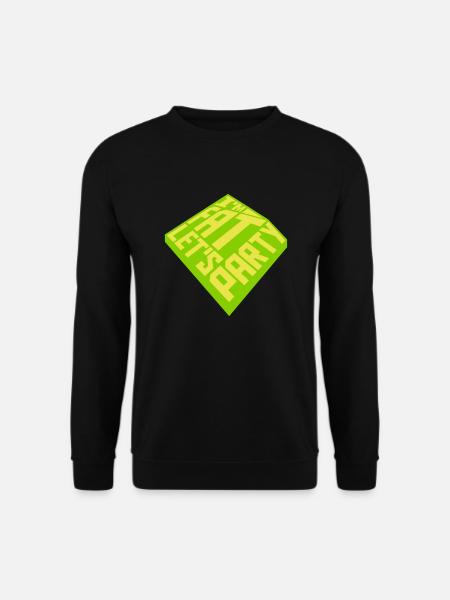 at the fat lets party - Unisex Sweatshirt - black
