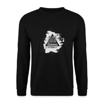 Do Not Judge A Book By Its Cover - Meme Shirt - Unisex Sweatshirt - black - Front - Alina (178cm) & Michal (187cm)