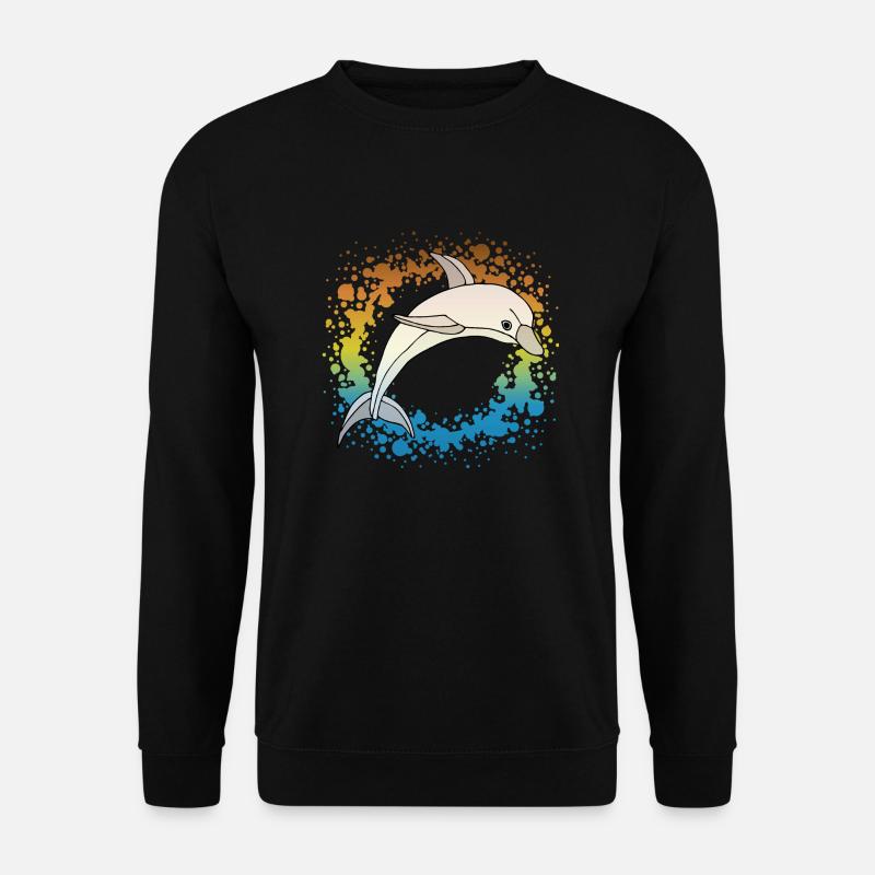 Delfin - Unisex Pullover - Schwarz
