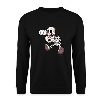 | squelette démarré - Sweat-shirt Unisexe - noir - Devant - Alina (178cm) & Michal (187cm)