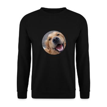 Chien mignon - Sweat-shirt Unisexe - noir - Devant - Alina (178cm) & Michal (187cm)