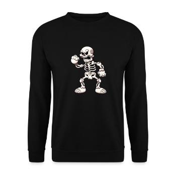 Squelette en colère - Sweat-shirt Unisexe - noir - Devant - Alina (178cm) & Michal (187cm)